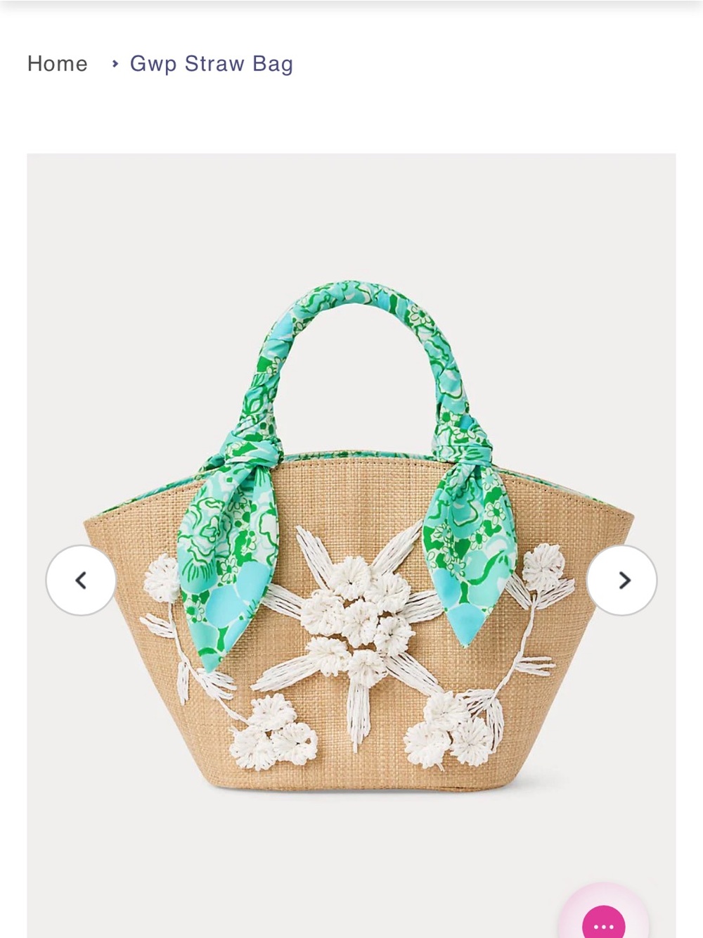 Lilly Pulitzer Straw Bag